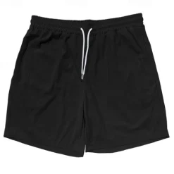 Hot OUKU Men's Summer Shorts Casual Shorts Corduroy Shorts Pocket Drawstring Elastic Waist Plain Comfort Knee Length Outdoor Daily Fashion Classic Style Black Yellow Micro-elastic