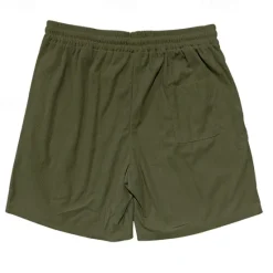 Hot OUKU Men's Summer Shorts Casual Shorts Corduroy Shorts Pocket Drawstring Elastic Waist Plain Comfort Knee Length Outdoor Daily Fashion Classic Style Black Yellow Micro-elastic
