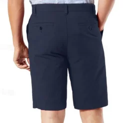 Online OUKU Men's Summer Shorts Work Shorts Casual Shorts Buttons Pocket Plain Comfort Knee Length Formal Daily Fashion Classic Style Red Micro-elastic Pink