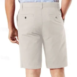 Online OUKU Men's Summer Shorts Work Shorts Casual Shorts Buttons Pocket Plain Comfort Knee Length Formal Daily Fashion Classic Style Red Micro-elastic Pink