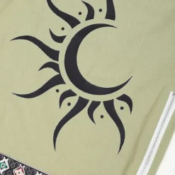 Discount OUKU Men's Sun Graphic Prints Swim Shorts Board Shorts Swim Trunks Mid Waist Vintage Ethnic Style Retro Vintage Casual Daily Holiday Zipper Pocket Elastic Waist Designer Clothing Apparel