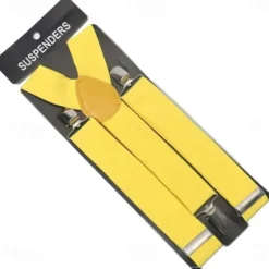 Sale OUKU Men's Suspender Polyester Nylon Metal Bucke Classic Wedding Work