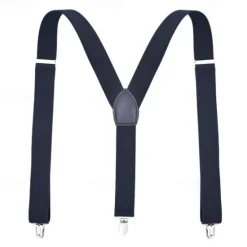 Sale OUKU Men's Suspender Polyester Nylon Metal Bucke Classic Wedding Work
