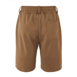 Clearance OUKU Men's Sweat Shorts Shorts Summer Shorts Beach Shorts Pocket Drawstring Elastic Waist Plain Comfort Breathable Short Outdoor Sports Classic Casual Black Brown