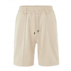 Clearance OUKU Men's Sweat Shorts Shorts Summer Shorts Beach Shorts Pocket Drawstring Elastic Waist Plain Comfort Breathable Short Outdoor Sports Classic Casual Black Brown