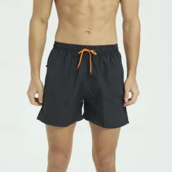 Sale OUKU Men's Sweat Shorts Shorts Sport Daily Quick Dry Comfortable Pocket Drawstring Elastic Waist Plain Short Gymnatics Casual Activewear Black White Micro-elastic