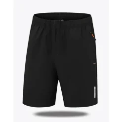 Best OUKU Men's Sweat Shorts Shorts Summer Shorts Elastic Waist Straight Leg Plain Comfort Breathable Short Casual Daily Holiday Sports Fashion Black Blue