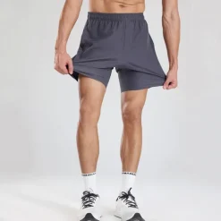 OUKU Men's Sweat Shorts Shorts Summer Shorts Pocket Elastic Waist Plain Comfort Short Sports Outdoor Daily Going out Fashion Casual Black Royal Blue Micro-elastic