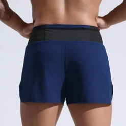 Best OUKU Men's Sweat Shorts Shorts Summer Shorts Pocket Drawstring Elastic Waist Plain Comfort Short Sports Outdoor Daily Going out Fashion Casual Black Red Micro-elastic