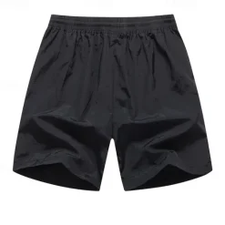 New OUKU Men's Sweat Shorts Shorts Sport Daily Quick Dry Comfortable Pocket Drawstring Elastic Waist Plain Short Gymnatics Casual Activewear Black Navy Blue Micro-elastic