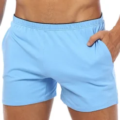 Outlet OUKU Men's Sweat Shorts Underwear Shorts Solid Colored Breathable Soft Short Home Daily Basic Casual Slim Black White Micro-elastic