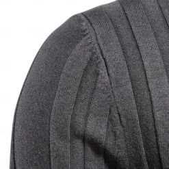 OUKU Men's Sweater Pullover Sweater Jumper Knitwear Ribbed Knit Regular Tops Color Block Turtleneck Knitwear Neutral Outdoor Clothing Apparel Spring & Fall Black Yellow S M L