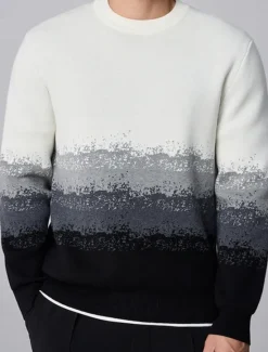 Discount OUKU Men's Sweater Pullover Sweater Jumper Knit Regular Ombre Crew Neck Knitwear Elegant Formal Anniversary Clothing Apparel Fall Winter Black M L XL