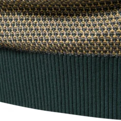 Hot OUKU Men's Sweater Pullover Sweater Jumper Knitwear Ribbed Knit Regular Tops Color Block Crew Neck Knitwear Neutral Outdoor Clothing Apparel Spring & Fall Black Red S M L