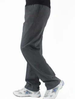 Hot OUKU Men's Sweatpants Drawstring Solid Color Plain Outdoor Sports Full Length Daily Leisure Sports Athleisure Navy Black Micro-elastic