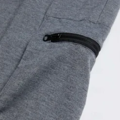 Online OUKU Men's Sweatpants Joggers Drawstring Towel Loop Zipper Pocket Solid Colored Breathable Quick Dry Athletic Weekend Streetwear Casual / Sporty Athleisure Slim Dark Grey Black Stretchy