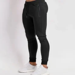 New OUKU Men's Sweatpants Joggers Jogging Pants Sports Pants Pocket Drawstring Elastic Waist Plain Comfort Sports Outdoor Casual / Sporty Black Navy Blue Micro-elastic