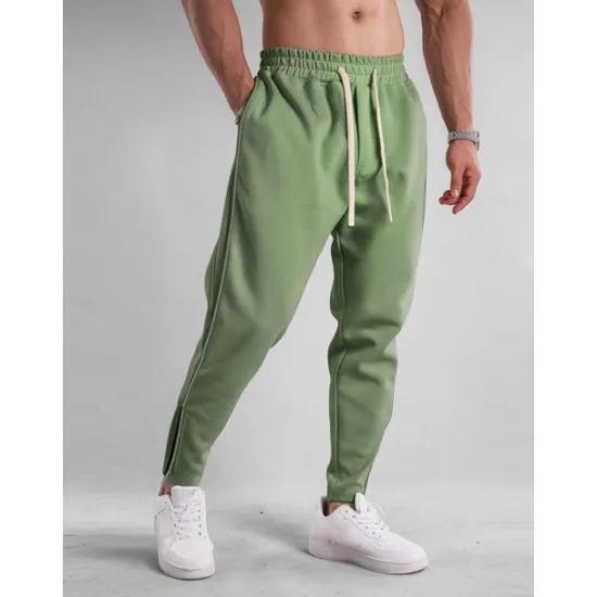 New OUKU Men's Sweatpants Joggers Trousers Casual Pants Drawstring Elastic Waist Zipper Pocket Plain Comfort Breathable Outdoor Casual Daily Sports Fashion Black Royal Blue