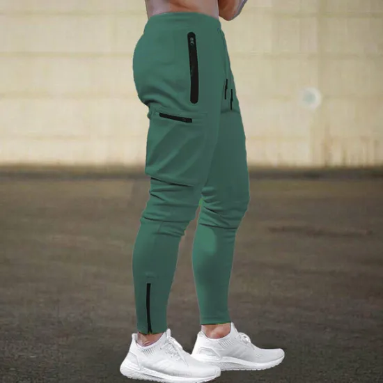 Sale OUKU Men's Sweatpants Joggers Trousers Zipper Drawstring Elastic Waist Color Block Comfort Breathable Casual Daily Holiday Sports Fashion Black Army Green