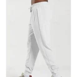 Hot OUKU Men's Sweatpants Joggers Trousers Pocket Drawstring Elastic Waist Plain Comfort Sports Outdoor Daily Fashion Casual Black White Micro-elastic