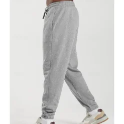 Hot OUKU Men's Sweatpants Joggers Trousers Pocket Drawstring Elastic Waist Plain Comfort Sports Outdoor Daily Fashion Casual Black White Micro-elastic