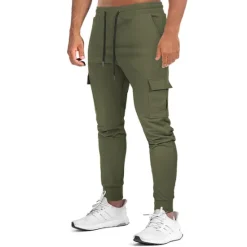 Clearance OUKU Men's Sweatpants Joggers Trousers Pocket Plain Comfort Breathable Outdoor Daily Going out Fashion Casual Black Army Green