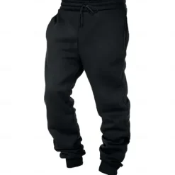 Hot OUKU Men's Sweatpants Joggers Trousers Pocket Drawstring Elastic Waist Plain Comfort Soft Full Length Sports Outdoor Daily Fashion Casual Black White Micro-elastic