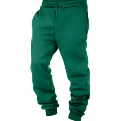 Hot OUKU Men's Sweatpants Joggers Trousers Pocket Drawstring Elastic Waist Plain Comfort Soft Full Length Sports Outdoor Daily Fashion Casual Black White Micro-elastic