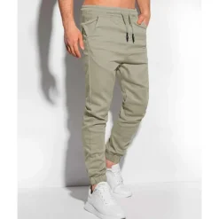 OUKU Men's Sweatpants Joggers Trousers Pocket Drawstring Elastic Waist Plain Comfort Sports Outdoor Daily Fashion Casual Black Light Green Micro-elastic