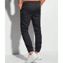 OUKU Men's Sweatpants Joggers Trousers Pocket Drawstring Elastic Waist Plain Comfort Sports Outdoor Daily Fashion Casual Black Light Green Micro-elastic