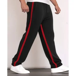 Discount OUKU Men's Sweatpants Joggers Trousers Straight Leg Sweatpants Drawstring Elastic Waist Straight Leg Color Block Patchwork Comfort Breathable Casual Daily Holiday Sports Fashion Black Yellow