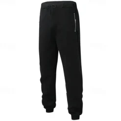 New OUKU Men's Sweatpants Joggers Trousers Casual Pants Drawstring Elastic Waist Zipper Pocket Plain Comfort Warm Full Length Outdoor Casual Daily Sports Fashion Black Yellow