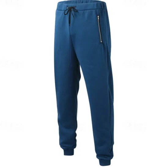 New OUKU Men's Sweatpants Joggers Trousers Casual Pants Drawstring Elastic Waist Zipper Pocket Plain Comfort Warm Full Length Outdoor Casual Daily Sports Fashion Black Yellow