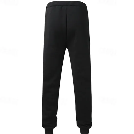 New OUKU Men's Sweatpants Joggers Trousers Casual Pants Drawstring Elastic Waist Zipper Pocket Plain Comfort Warm Full Length Outdoor Casual Daily Sports Fashion Black Yellow