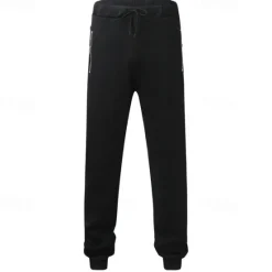 New OUKU Men's Sweatpants Joggers Trousers Casual Pants Drawstring Elastic Waist Zipper Pocket Plain Comfort Warm Full Length Outdoor Casual Daily Sports Fashion Black Yellow