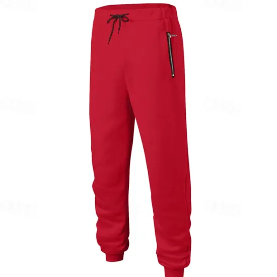 New OUKU Men's Sweatpants Joggers Trousers Casual Pants Drawstring Elastic Waist Zipper Pocket Plain Comfort Warm Full Length Outdoor Casual Daily Sports Fashion Black Yellow