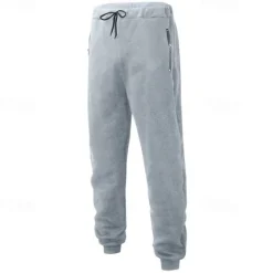 New OUKU Men's Sweatpants Joggers Trousers Casual Pants Drawstring Elastic Waist Zipper Pocket Plain Comfort Warm Full Length Outdoor Casual Daily Sports Fashion Black Yellow
