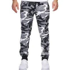 Online OUKU Men's Sweatpants Joggers Trousers Pants Trousers Camo Pants Elastic Waist Jacquard Camouflage Outdoor Full Length Casual Daily Cotton Streetwear Camouflage Blue Yellow camouflage Micro-elastic