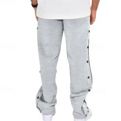 Clearance OUKU Men's Sweatpants Joggers Trousers Straight Leg Sweatpants Pocket Drawstring Elastic Waist Plain Comfort Sports Outdoor Daily Fashion Casual Black White Micro-elastic