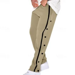 Clearance OUKU Men's Sweatpants Joggers Trousers Straight Leg Sweatpants Pocket Drawstring Elastic Waist Plain Comfort Sports Outdoor Daily Fashion Casual Black White Micro-elastic