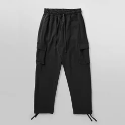 Discount OUKU Men's Sweatpants Joggers Trousers Cargo Sweatpants Pocket Drawstring Elastic Waist Plain Comfort Sports Outdoor Daily Fashion Casual Black Red Micro-elastic