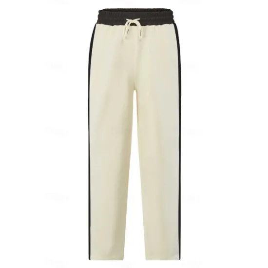 New OUKU Men's Sweatpants Trousers Casual Pants Patchwork Pocket Drawstring Color Block Comfort Vacation Sports Outdoor Casual Black White Micro-elastic