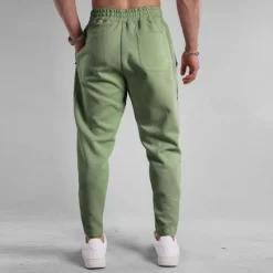 Clearance OUKU Men's Sweatpants Trousers Pocket Drawstring Elastic Waist Plain Comfort Sports Outdoor Daily Fashion Casual Black Green Micro-elastic