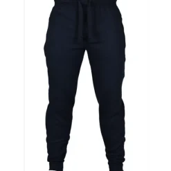 Outlet OUKU Men's Sweatpants Trousers Pants Trousers Jogging Pants Sports Pants Drawstring Elastic Waist Solid Color Warm Breathable Full Length Sports Weekend Sporty Casual / Sporty Black Navy Blue Micro-elastic