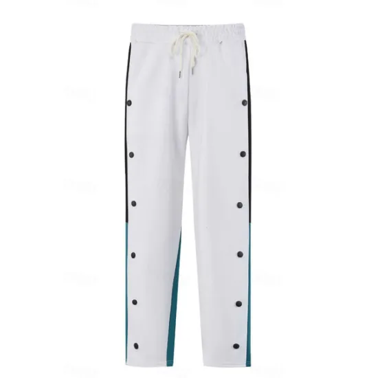 Best OUKU Men's Sweatpants Trousers Patchwork Pocket Drawstring Color Block Comfort Sports Outdoor Daily Casual Black White Micro-elastic