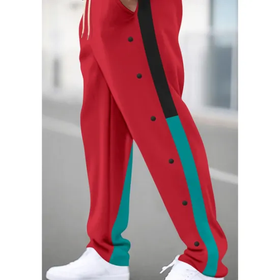 Best OUKU Men's Sweatpants Trousers Patchwork Pocket Drawstring Color Block Comfort Sports Outdoor Daily Casual Black White Micro-elastic