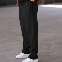 OUKU Men's Sweatpants Trousers Drawstring Elastic Waist Straight Leg Plain Comfort Sports Outdoor Daily Fashion Casual ArmyGreen Black Micro-elastic