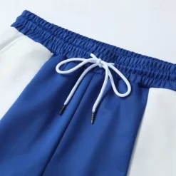 Best OUKU Men's Sweatpants Wide Leg Sweatpants Trousers Patchwork Pocket Drawstring Color Block Comfort Sports Outdoor Daily Fashion Casual Black Dark Blue Micro-elastic