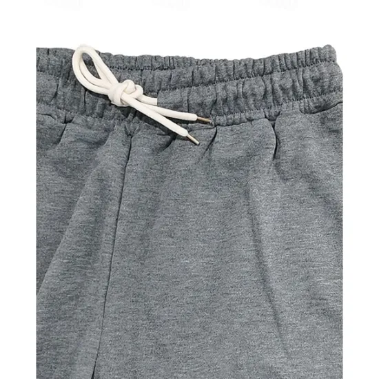 Discount OUKU Men's Sweatpants Wide Leg Sweatpants Trousers Patchwork Pocket Drawstring Color Block Comfort Sports Outdoor Daily Fashion Casual Black Red Micro-elastic