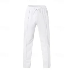 Sale OUKU Men's Sweatpants Wide Leg Sweatpants Trousers Pocket Drawstring Elastic Waist Plain Comfort Sports Outdoor Daily Fashion Casual ArmyGreen Black Micro-elastic